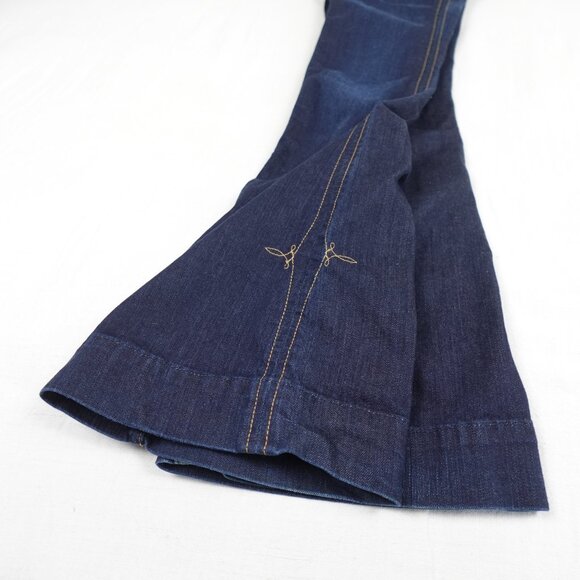 REPLAY Flare Bell Bottom Jeans Women's 28x34 Low Rise Stretch Denim - Picture 10 of 13